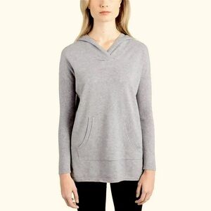 Cyrus XS pullover hoody sweater heather gray pockets